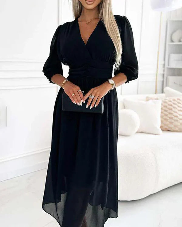 Niobe - Elegant women's dress with mid-length sleeves