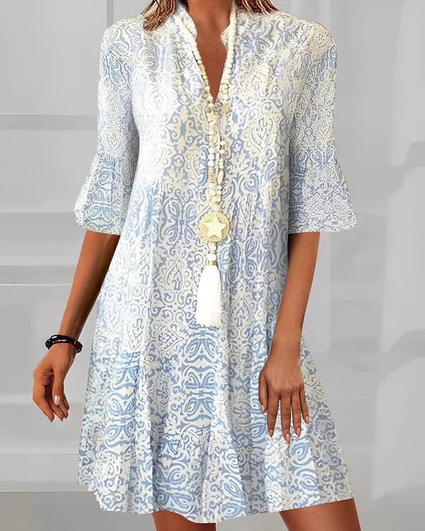Jhanna - Women's Elegant Print Dress