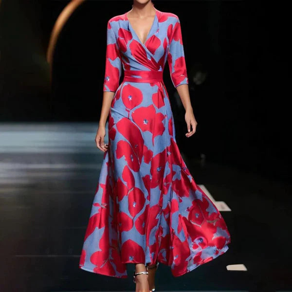 Yuna - Floral wrap dress