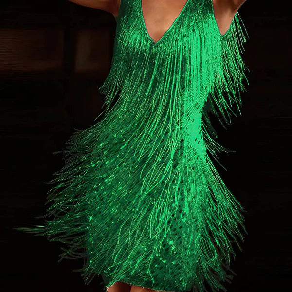 Ruby – 1920s flapper dress with fringes