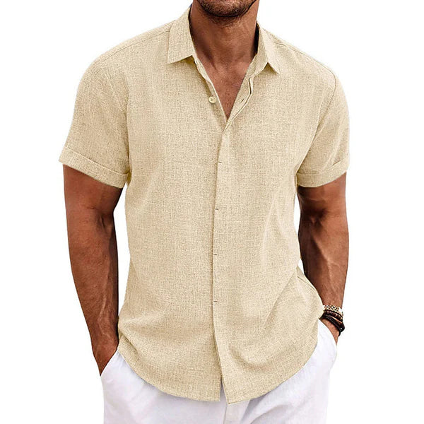 Jared - Men's summer shirt made of breathable cotton-linen
