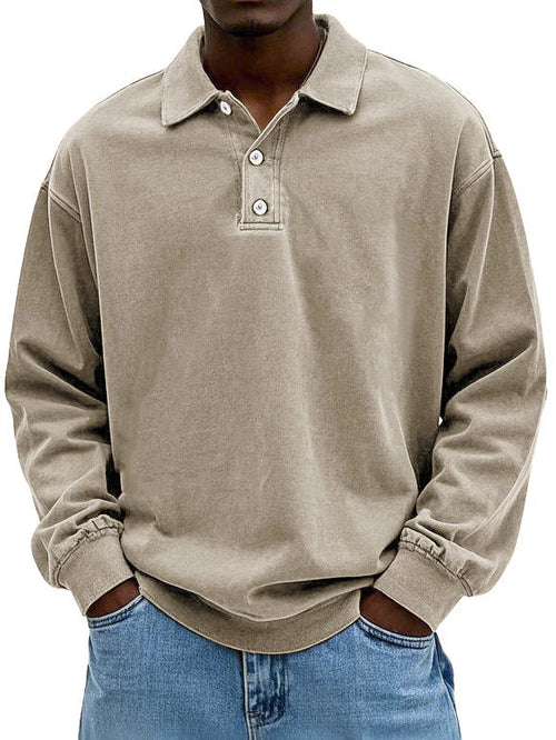 Caspian - Men's long-sleeved polo of the highest quality