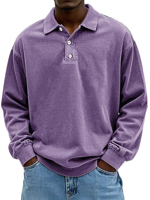 Caspian - Men's long-sleeved polo of the highest quality