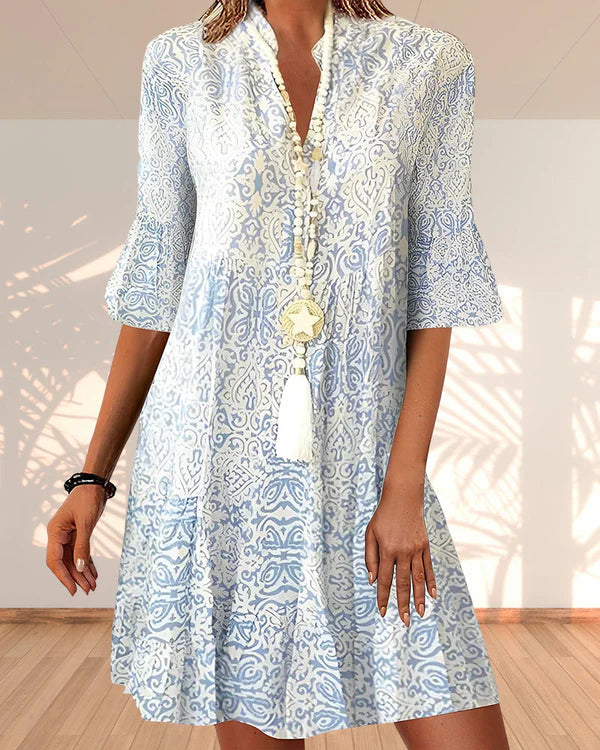 Jhanna - Women's Elegant Print Dress