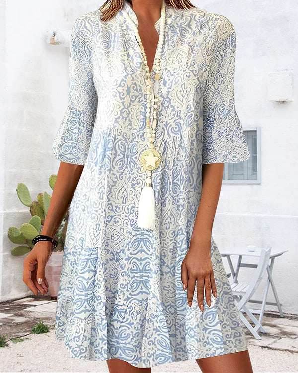 Jhanna - Women's Elegant Print Dress