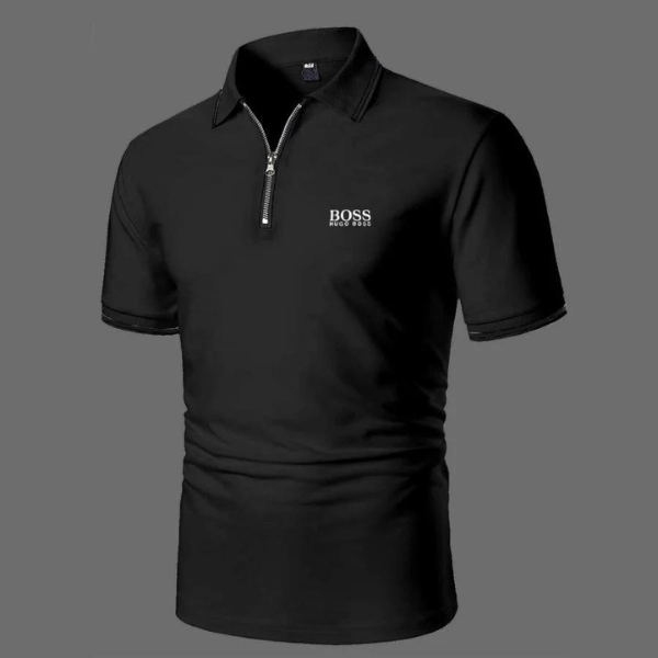 Zippered Poloshirt