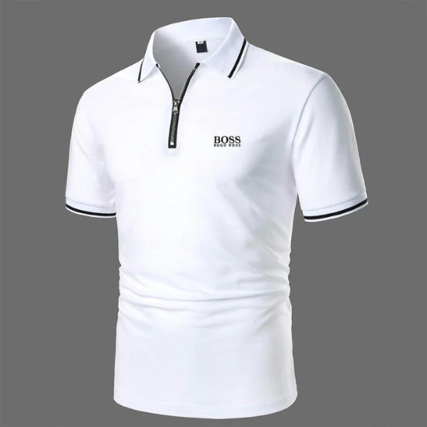 Zippered Poloshirt