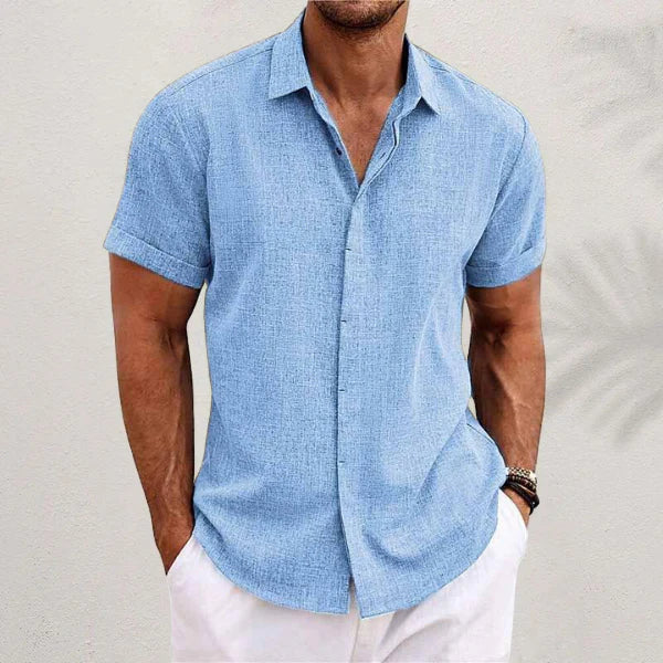 Jared - Men's summer shirt made of breathable cotton-linen