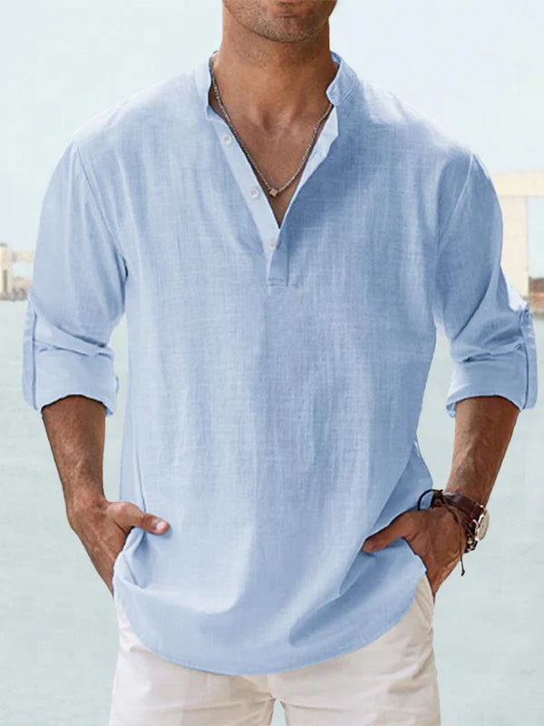 Ohitekah - Linen T-Shirt for Men, Comfortable & Breathable