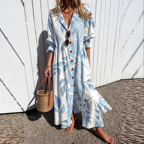 Noelia – Blouse dress with vibrant floral print