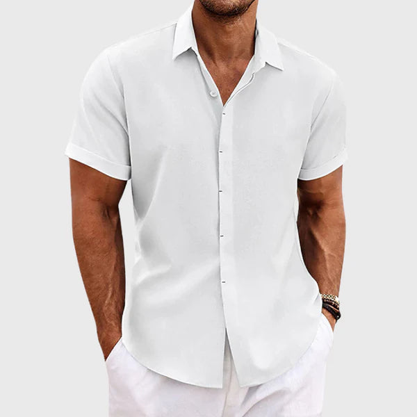 Oberon - Men's Short Sleeve Linen Shirt