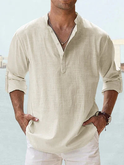 Ohitekah - Linen T-Shirt for Men, Comfortable & Breathable