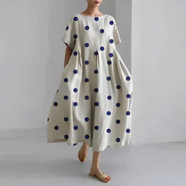 Naomi - Boho maxi dress with flowers for spring