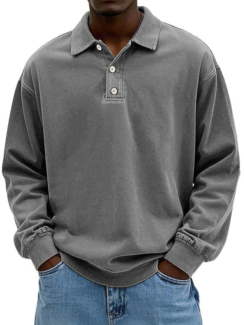 Caspian - Men's long-sleeved polo of the highest quality