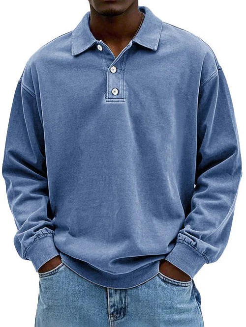 Caspian - Men's long-sleeved polo of the highest quality