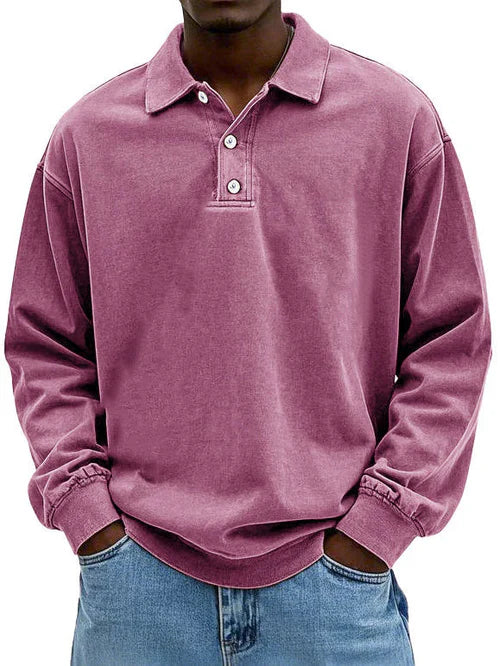 Caspian - Men's long-sleeved polo of the highest quality