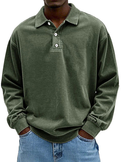 Caspian - Men's long-sleeved polo of the highest quality
