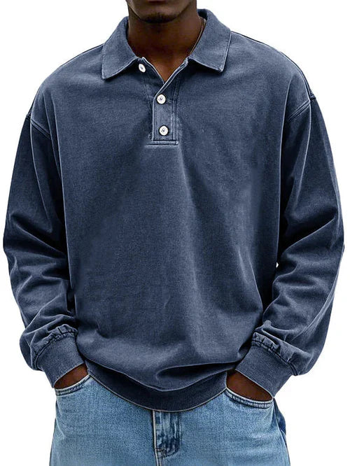 Caspian - Men's long-sleeved polo of the highest quality