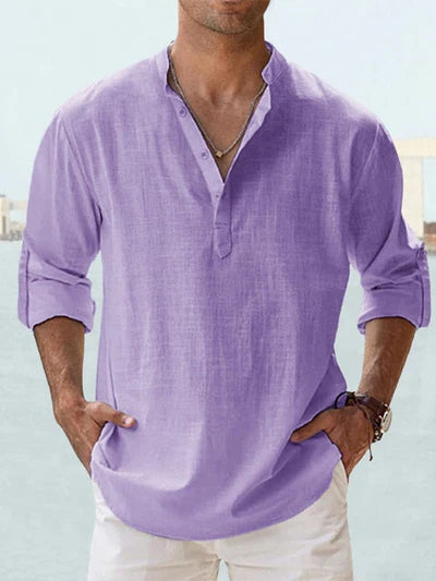 Ohitekah - Linen T-Shirt for Men, Comfortable & Breathable